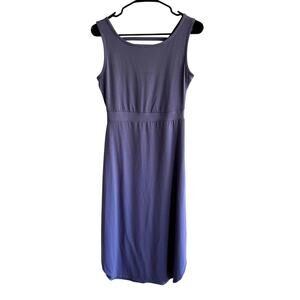 Exofficio Womens Small Periwinkle Sleeveless Scoop Back Dress